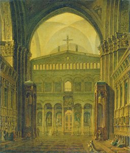 Wewnętrzny widok świątyni w Jerozolimie, 1821